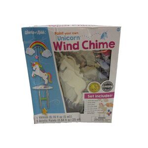 MasterPieces  Unicorn Wind Chime Wood Craft & Paint Kit